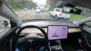 Raw 1x Tesla Autopilot FSD Crossover Drive