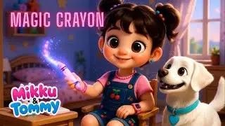 Magic Crayon ✨🖍️  | Mikku & Tommy Kids Song & Colour Fun