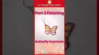 Butterfly Keychain making DIY #diy #butterfly #hobby #cute #shorts #trending #craft #woodworking