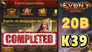 EVONY - ATACO MIS ALT Y SUBO A K39 USANDO 20B DE CADA RSS  #evonykingofreturns #pandoragames