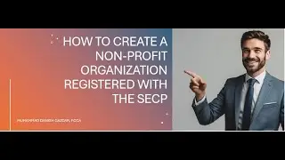 NPO registration with SECP 2024