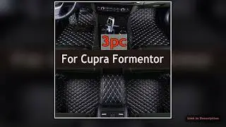 Car Floor Mats For Cupra Formentor 2022 2023 Trunk Mat Auto Interior Accessories Leather Carpets