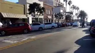 Cars cruising Main Street Huntington Beach.