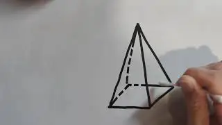 Dibujar una pir&aacute;mide cuadrangular