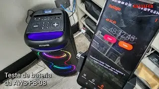 Teste de bateria da Aiwa AWS-PB-08