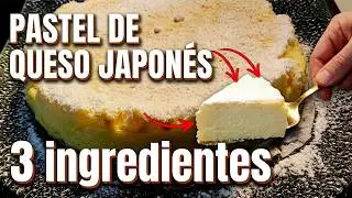 ¡Solo 3 ingredientes! El secreto del Pastel de Queso Japonés más esponjoso del mundo