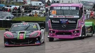 British Supertruck vs Ginetta GT4 Supercup | On Track Battle at Lydden Hill