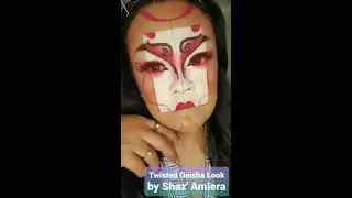 Twisted Geisha Makeup Tutorial by Shaz' Amiera