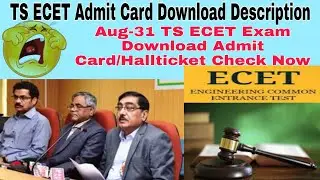 TS ECET Admit Card Download | Check Exam Center | TS ECET Hallticket Download 2020