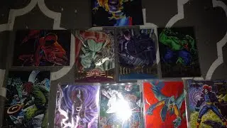Showing off my 1995 Marvel Comic book collector cards
