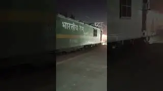 Greeny green wag9 hc LOCOMOTIVE hauling trinelveli express