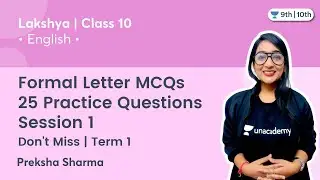Class 10: Formal Letter MCQs | 25 Practice Questions | Don't Miss | Session 1 | Term 1