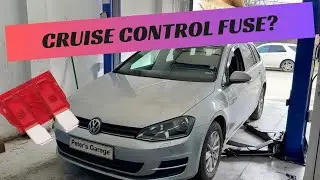 VW Golf 7 Cruise control fuse relay location replacement