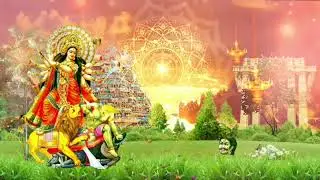 Devi Maa Light Animation Background | Sherawali Mata | Religious Background Full HD