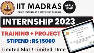IIT Madras Internship | Summer Internship By IIT Madras | 2023 RBCDSAI Summer Internship