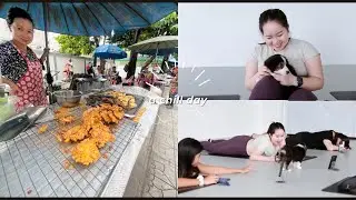 🇹🇭 III: Eat at Wang Lang Market, Puppy Yoga at Mind Over Matters BKK 🐶