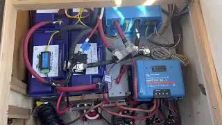 Our Battleborn batteries, Victron inverter/ charger, and solar controller that make up our system.