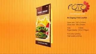 New A4 Zigzag Fold Leaflet Printing Service in UK