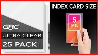 Great product -  GBC Laminating Sheets, Thermal Laminating Speed Pouches, Index Card Size, 5 Mil, He