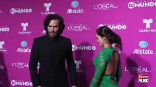 Fabian Rios & Yuly Ferreira Desfilando por la alfombra de #PremiosTuMundo