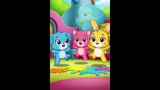 Magic Colour Garden 🌈 | Colourful Pets Cartoon | Kids Story