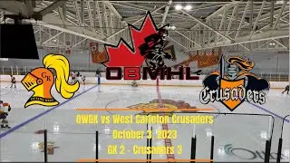 OWGK U13 Ottawa B League Season Game 1 - GK vs Crusaders 2023-10-03