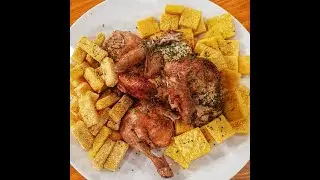 Receta de hoy: Pollo asado y guiso de lentejas