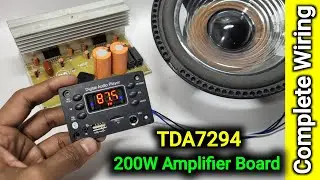 Top TDA7294 200W Amplifier Board Complete Wiring &bull; You Like Electronic