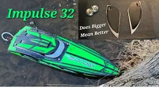 Proboat Impulse 32 Testing Bigger Turn Fins