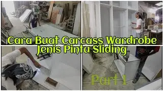 How Making Wardrobe Carcass || Antijump Sliding Door || Part 1