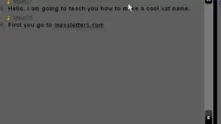 How To Make a cool font for your name. (Xat.com)