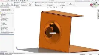 SOLIDWORKS TUTORIAL ➤ Chapa Met&aacute;lica | Herramienta Conformar Chapa