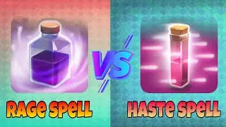 Rage spell VS Haste spell | Clash of clans.