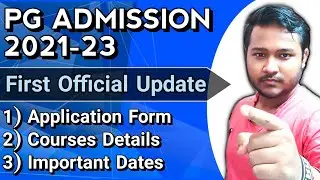 PG ADMISSION 2021🔥|pg admission 2021 apply online|calcutta jadavpur presidency university  admission