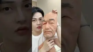 Силиконовая маска для лица дедушки #part2
