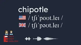 How to pronounce chipotle? US English UK English IPA Audio Waveform 👩👨 How to say chipotle?