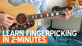 Best Beginner Fingerpicking Exercise Ever - Starry Starry Night Guitar Lesson (Vincent, Don MacLean)