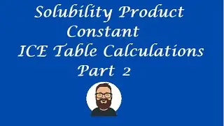 Solubility Product Constant and ICE Table Calculations Part 2