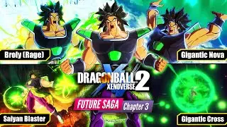 *NEW* DLC 20 RAGE BROLY SKILLS + GAMEPLAY REVEAL! - Dragon Ball Xenoverse 2 - Future Saga Chapter 3