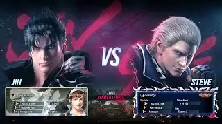 Tekken 8. Сет 19 - Jin (as Oroku Yoshi Shredder from ''TMNT 2005 Mirage Studios'') vs Steve