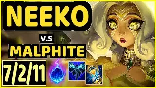 XIOH (NEEKO) vs MALPHITE - 7/2/11 KDA TOP GAMEPLAY - EUW Ranked MASTER