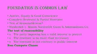 Agreements in Restraint of Trade- Sec 27 of Indian Contract Act, 1872