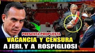 🚨 URGENTE: presentan moción de censura contra Rospigliosi y vacancia contra José Jerí