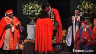 Oprah Winfrey recieves honorary doctorate in South Africa