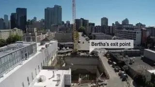 A drone&rsquo;s-eye view of Bertha&rsquo;s finish line