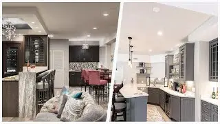 75 Huge Gray Floor Basement Design Ideas You'll Love 🌈