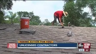 Police are warning of residents about unlicensed contractors