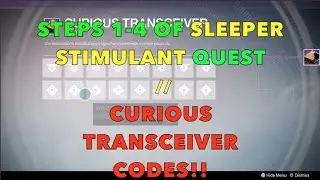 Destiny: Sleeper Stimulant Quest Steps 1-4 // HOW TO