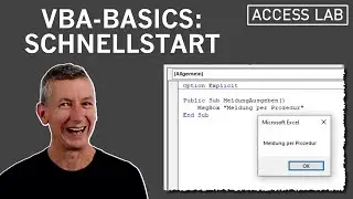 VBA-Basics: Schnellstart f&uuml;r Anf&auml;nger