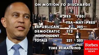 JUST IN: House Votes To Advance Hakeem Jeffries' Discharge Petition For ACA Subsidy Extension